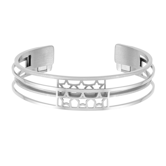 Bracelet jonc Méli Versa en acier, 10mm