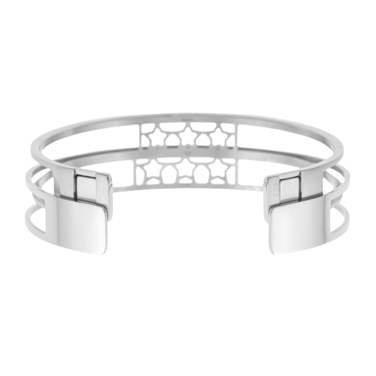 Bracelet jonc Méli Versa en acier, 10mm