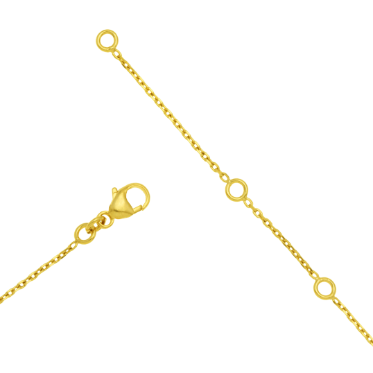 Collier en plaqué or, oxydes de zirconium, barrettes 