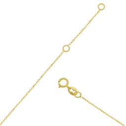 Collier en plaqué or et oxydes de zirconium