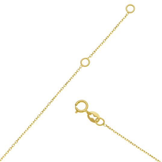 Collier en plaqué or et oxydes de zirconium