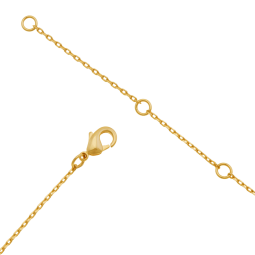 Collier en plaqué or et rhodié, oxydes de zirconium, scarabé