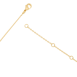 Collier en plaqué or et oxydes de zirconium