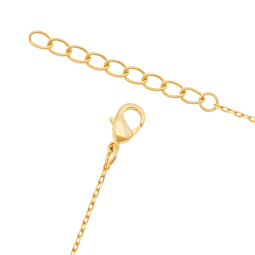 Collier en plaqué or, oxydes de zirconium, nacre et laque