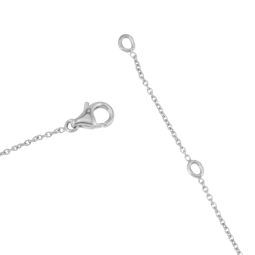 Collier en argent rhodié et gouttes nacre