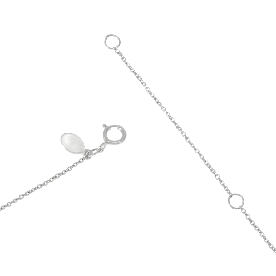 Collier en argent rhodié, onyx et perles de culture
