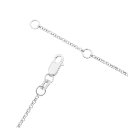 Collier en argent rhodié et oxydes de zirconium