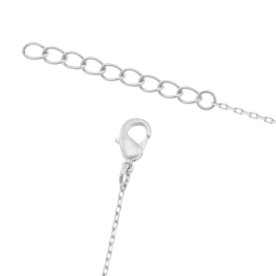 Collier en argent rhodié, oxydes de ziconium et nacre