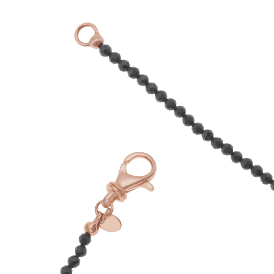 Collier en bronze et acier, spinelles