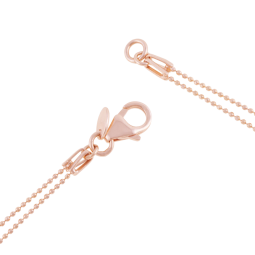 Collier en bronze plaqué or rose et rhodié, oxydes de zirconium