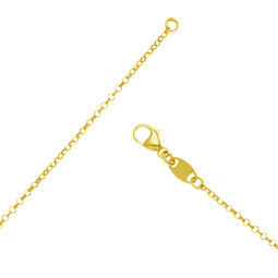 Collier sautoir en argent doré et oxydes de zirconium
