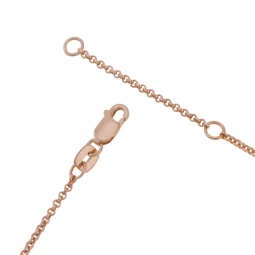Collier argent doré rose et oxydes de zirconium