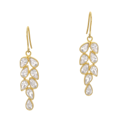 Boucles en plaqué or et oxydes de zirconium