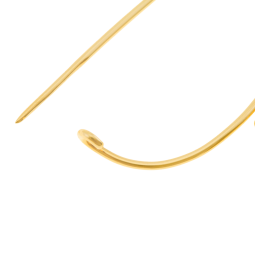 Broche en plaqué or, laque et oxydes de zirconium
