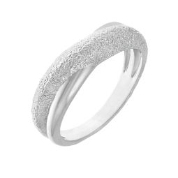 Bague en argent rhodié