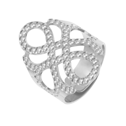 Bague en argent rhodié 