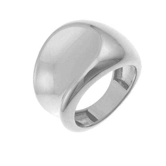 Bague en argent rhodié