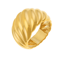 Bague en argent doré