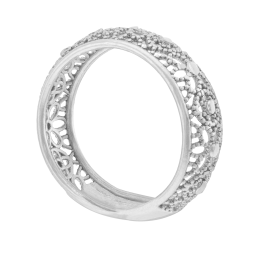 Bague en argent rhodié