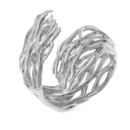 Bague en argent rhodié