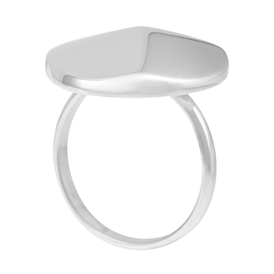 Bague en argent rhodié