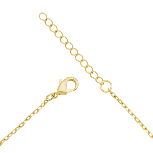 Bracelet en plaqué or, plaque ronde 19,5 mm