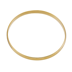 Bracelet rigide en plaqué or, demi jonc