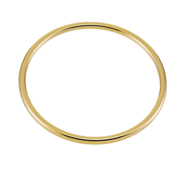 Bracelet en plaqué or, jonc rigide
