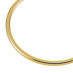 Bracelet en plaqué or, jonc rigide
