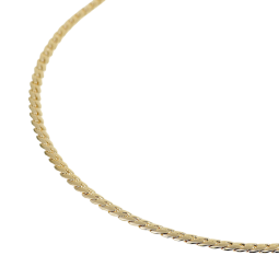 Bracelet en plaqué or, maille anglaise