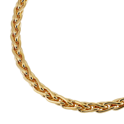 Bracelet en plaqué or, maille palmier