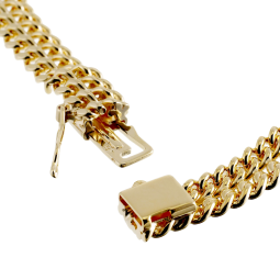 Bracelet en plaqué or, maille russe