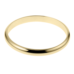 Bracelet en plaqué or, demi jonc rigide, largeur 8 mm
