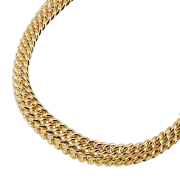 Bracelet en plaqué or, maille russe