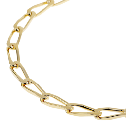 Bracelet en plaqué or, maille cheval