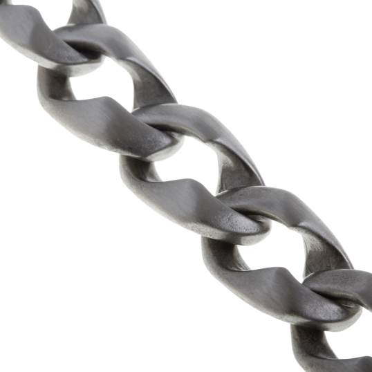 Bracelet en acier brossé, maille gourmette