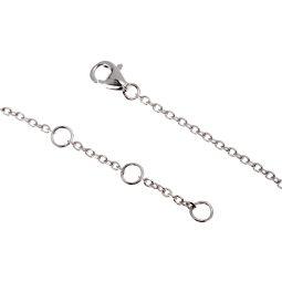 Bracelet en argent rhodié, barrette oxydes de zirconium