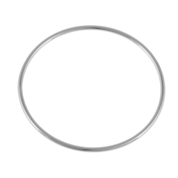 Bracelet jonc bébé fil rond en argent rhodié