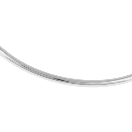 Bracelet jonc bébé fil rond en argent rhodié