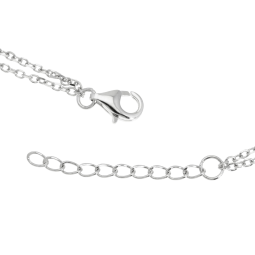 Bracelet en argent rhodié et oxydes de zirconium, papillon