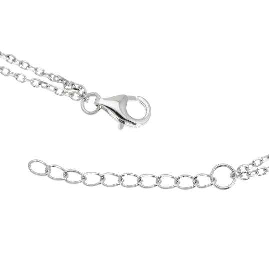 Bracelet en argent rhodié et oxydes de zirconium, papillon Bracelet en argent rhodié et oxydes de zirconium, papillon