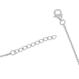 Bracelet en argent rhodié et oxydes de zirconium