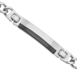 Bracelet en acier et céramique