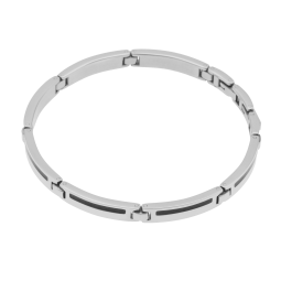 Bracelet en acier et carbone