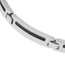 Bracelet en acier et carbone