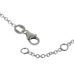 Bracelet en argent rhodié et laque