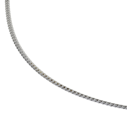 Bracelet en argent rhodié maille anglaise