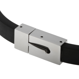 Bracelet en acier et caoutchouc