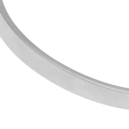 Bracelet jonc en argent rhodié