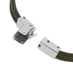 Bracelet cordon et acier, ancre marine